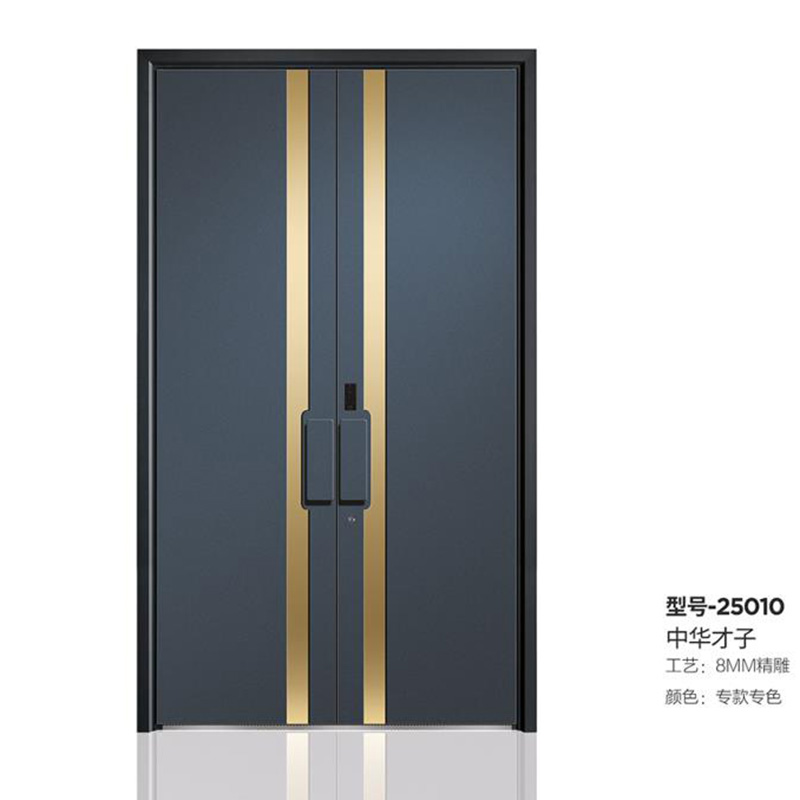 全铝不锈钢精雕装甲门